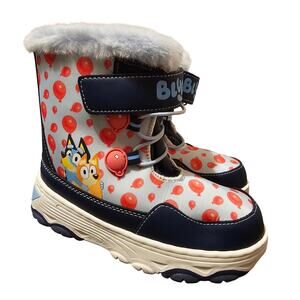 NWT Groundup Girls Bluey‎ keepy uppy balloons winter boots size 10